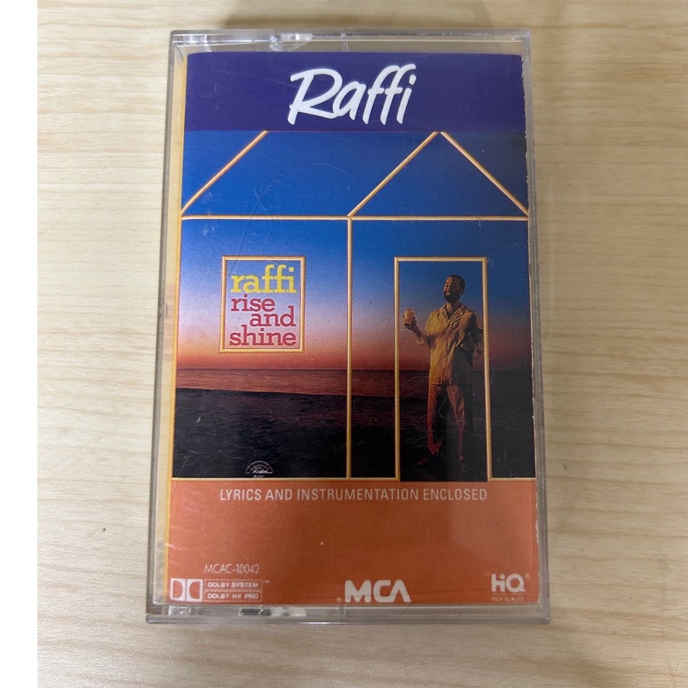 Raffi Rise‎ and Shine Cassette Tape 1982 MCA MCAC-10042 Childrens Music Vintage